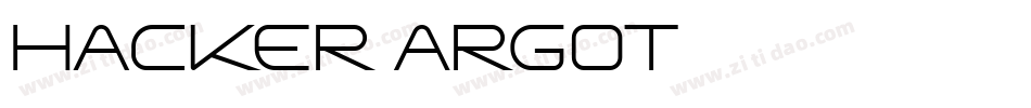 Hacker Argot字体转换